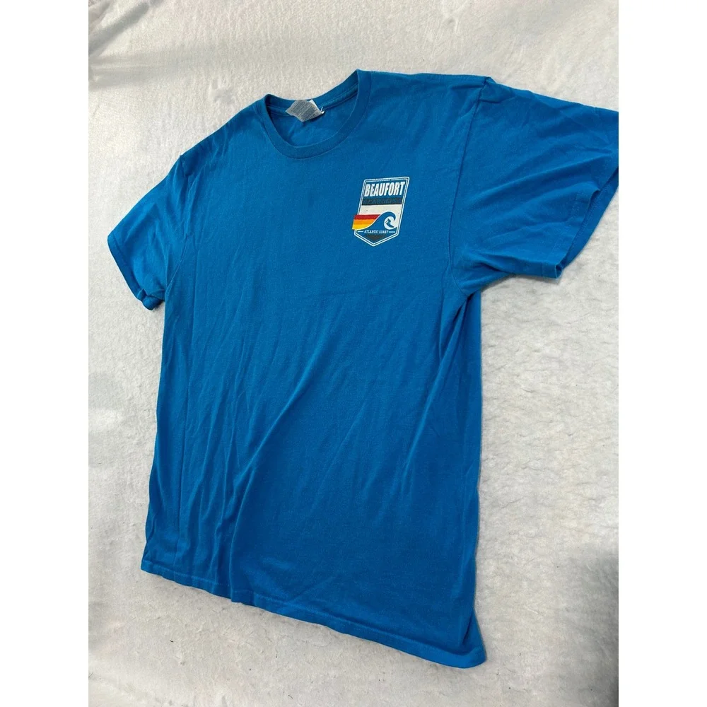 Pro Weight Beaufort South Carolina Atlantic Coast Surfing Blue Tee Youth Large